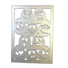 Carbon Steel Mold Cutting Dies 스텐실 에그 엠보싱 DIY 용지 제작/스크랩북/엠보싱 장식 DIE CUT 용 스텐실, 1개