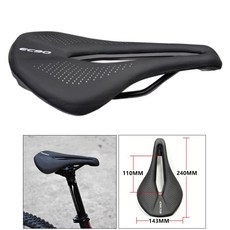 JC EC90 자전거 MTB 도로 자전거 안장 산악 자전거 안장 방석, 240x143mm, 인조, 검정