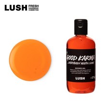 LUSH 러쉬 공식 굿 카르마 에브리바디니즈 샘 바디 비누 액체 샴푸 오리엔탈 엔 좋은 냄새 선물 핸드메이드 화장품, 110g, 1개 - 러쉬카르마