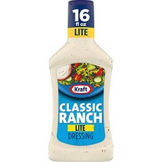 Kraft Light Ranch Reduced Fat Free Salad Dressing (16 oz Bottles 크래프트 라이트 랜치 무지방 샐러드 드레싱(16온스 병 6팩, 6개, 473ml