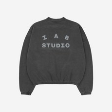 [정품 보증] 아이앱 스튜디오 피그먼트 크루넥 블랙 IAB Studio Pigment Crewneck Black