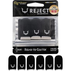REJECT Finger cot Black - Carbon fiber Yubisaku smartphone game, 1개