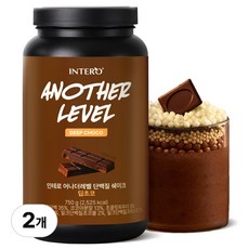 인테로 어나더레벨 단백질 쉐이크 초코맛, 750g, 2개