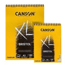 [캔손] XL 브리스톨(Bristol) 스케치북 180g/50매 A3, 50매