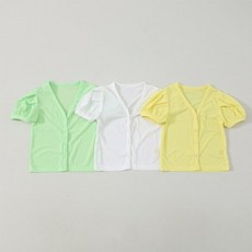 키즈반팔가디건