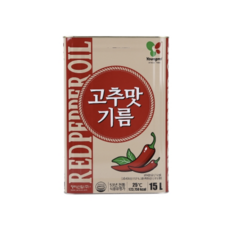 고추맛기름(영미 15L)/업소용, 27개, 15L