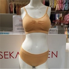 세컨스킨_프라자 DB 세컨스킨 뱀부 베이직 브라팬티 세트 NNWOU2011 NNWOU7006