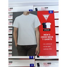 GUESS)코튼스판남성크루넥3PK 남성티셔츠3매세트
