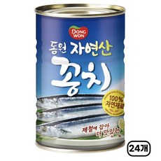 [동원에프앤비] 자연산 꽁치 400g x 24캔 통조림, 24개