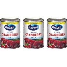 오션스프레이 젤리 크랜베리 소스 397g 3팩 (미국배송) Ocean Spray Jellied Cranberry Sauce, 3개