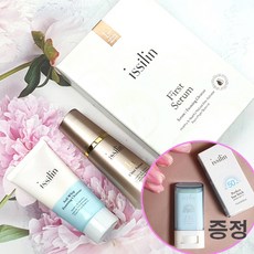 풀무원 이씰린 퍼스트세럼 90ml + 소프트 휩 포밍 클렌저 70ml 기프트세트 (선스틱증정), 1개