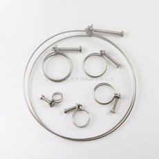 와이어 목 고무 밴드 PVC 2012 사용 명주실 강철 고정버클 단단, 115 *3mm /50 개