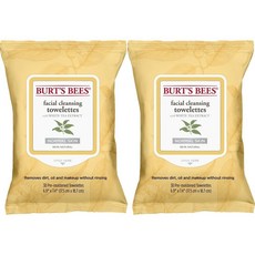 Burt's Bees Facial Cleansing Towelettes with White Tea Extract 버츠비 화이트 티 추출 페이셜 클렌징 티슈 30장, 1개, 1개