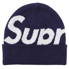 [슈프림] [까르피] FW22BN29 NAVY 빅 로고 비니