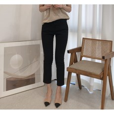 FE 여성 봄 면 코튼 슬림 일자 스판 슬랙스 5color
