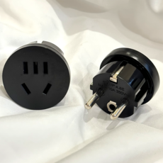 슬림 멀티 플러그 원형 블랙 어댑터 220v 돼지코 110v 중국 미국 유럽 eu us 변환, 1개