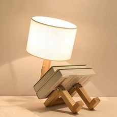 감성 독서등 따뜻한 램프 책 수면등 침실 서재 조명, [01] A 로그 색상 22x44CM 백색광, [01] 전원 스위치 버튼, A형 목재 색상 22x44CM 백색광, 1개
