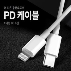 NEW 프리미엄 [젠더 용품] pd케이블 cto8 8핀 C타입 데이타 케이블, B타입(opp포장)