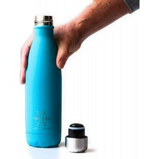 핫 &amp; 콜드 워터 보틀 500ml 매트 청록색 알루미늄