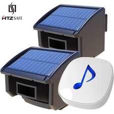 알람 스마트 센서 HTZSAFE 400 미터 태양 무선 진입로 경보 옥외 날씨 저항하는 운동 측정기 발견 자 DIY 안전 경고 시스템, 02 KIT2_02 미국 플러그, 02 KIT2_04 영국 플러그