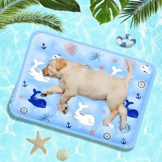NIUFLY 강아지 쿨매트 반려동물 여름 방수 쿨방석, 해양세계