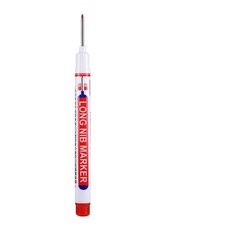 마카 욕실 목공 장식 다목적 딥 홀 마커 펜 레드 블랙 블루 화이트 잉크 긴 헤드 20mm, [02] 1pcs red, 1개
