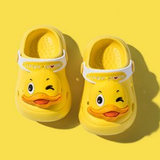 행운이네 행운이네 아기 샌들 오리 입체동물 3D 유아 EVA 슬리퍼 물놀이 신발 140-180mm