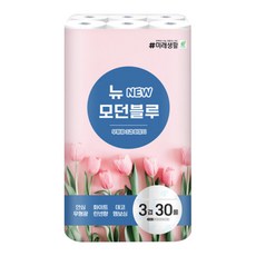 미래생활 뉴모던블루 3겹 25m 30롤 화장지, 30개