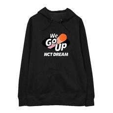 굿씽브라보 NCTDREAM 시합에 참가함 WEGOUP 주변 응원함 같은스타일 후드티셔츠 기모 융 와이드 루즈핏, XXL, 후드 블랙 얇은
