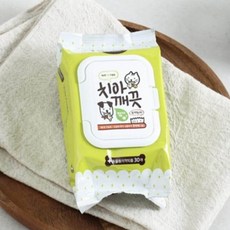 반려견 치아 티슈 30매 청결 강아지 휴대용 클리너 고양이