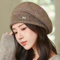 루지온 여성 겨울 베레모 모자 여자 니트 빵모자 겨울 방한모자 상품 이미지