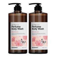 메디레머디 올데이 데오르 퍼퓸 바디워시 체리블라썸, 1000ml, 2개