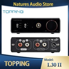 DAC 헤드폰앰프 휴대용 블루투스 TOPPING HIFI 데스크탑 NFCA 출력 파워 프리앰프 L30 II L30II 3500mw x2, L30 II Blue, 3.L30 II Blue - zendac3