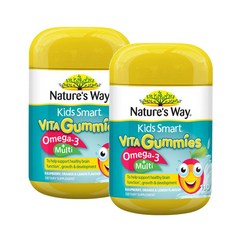 네이처스웨이 키즈 스마트 오메가3 멀티비타민 구미 Nature's Way 뉴질랜드 Kids VITA GUMMIES OMEGA3, 110정, 2개