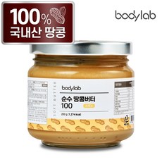 순수 땅콩버터 100 스무스 200g x 1병 국내산 땅콩 국내 제조 무첨가, 없음, 1개