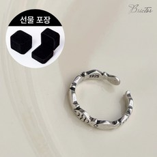 브릭터 행운 물고기 반지 은 실버