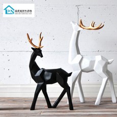 북유럽 인테리어 모던 사슴 조각상 아임심플 561762824572, A