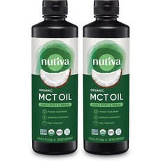 누티바 코코넛 MCT OIL, 473ml, 2개