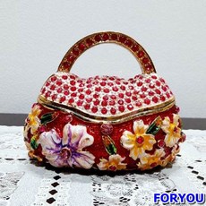 Foryou 큐빅가방 미니 어처보석함 보석함 큐빅 어처 가방 인테리어소품, 1