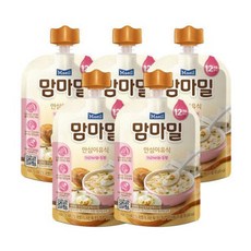 맘마밀 이유식 가리비와두부 100g 5팩 12개월, 단일옵션, 5개 - 맘마밀가리비