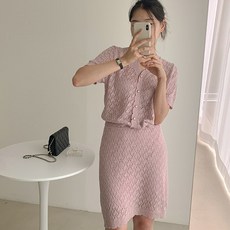 펀칭니트투피스