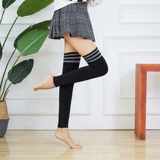 연장 보호대 보온 두꺼운 배기 남성 여성 노 한족 방한 보이지 않는 형태 헴라인 겨울 타입, （화이트 스틱 타입 ）겨울 융털
