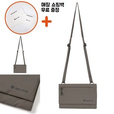 [백화점신상판/AS가능] 스노우피크 듀얼테크 트래블 슬림 크로스백 가방 ppJ 다크 카키 그레이 회색 S24FUFCB31DK, Free_ppJ, 1개