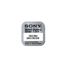 소니 Sony 시계건전지 392 SR41SW 배터리 소니정품, 소니 Sony 시계건전지 392 SR41SW 배터리 소, 1개