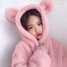 여성 2020 양모 후드 티