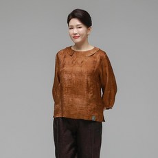 하랑한복 엄마옷 신상인견블라우스 소담드리 머스타드