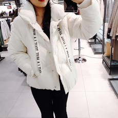 주크 아울렛 인기상품!! 레터링 끈 포인트 구스 다운 V204PSG937