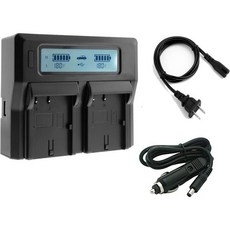 NPFV50 NPFV70 NPFV100 NPFV100 배터리 충전기 렌헝 듀얼 LCD 디스플레이 고속 충전 디지털 캠코더 Sony FDRAXP55 FDRAX40 HDRCX
