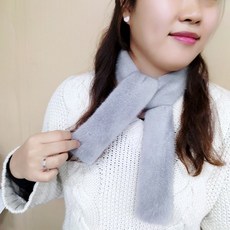 진향모피 쁘띠 밍크 목도리 통실 휘메일 머플러 6컬러