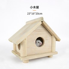 애완용 햄스터 하우스 목조 그네 용품 나무 집 작은 집 햄스터 장난감 시소 계단 구름다리, 개, 오두막집